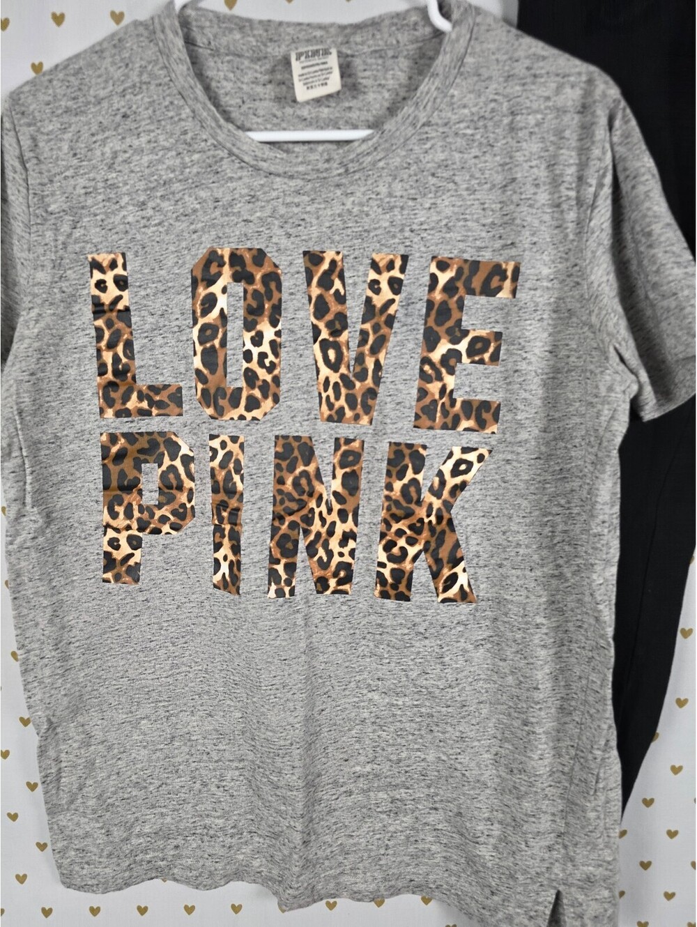 Victorias Secret PINK Cheetah Leopard SET Tee shirt Small Yoga Pants Outfit - Picture 2 of 5